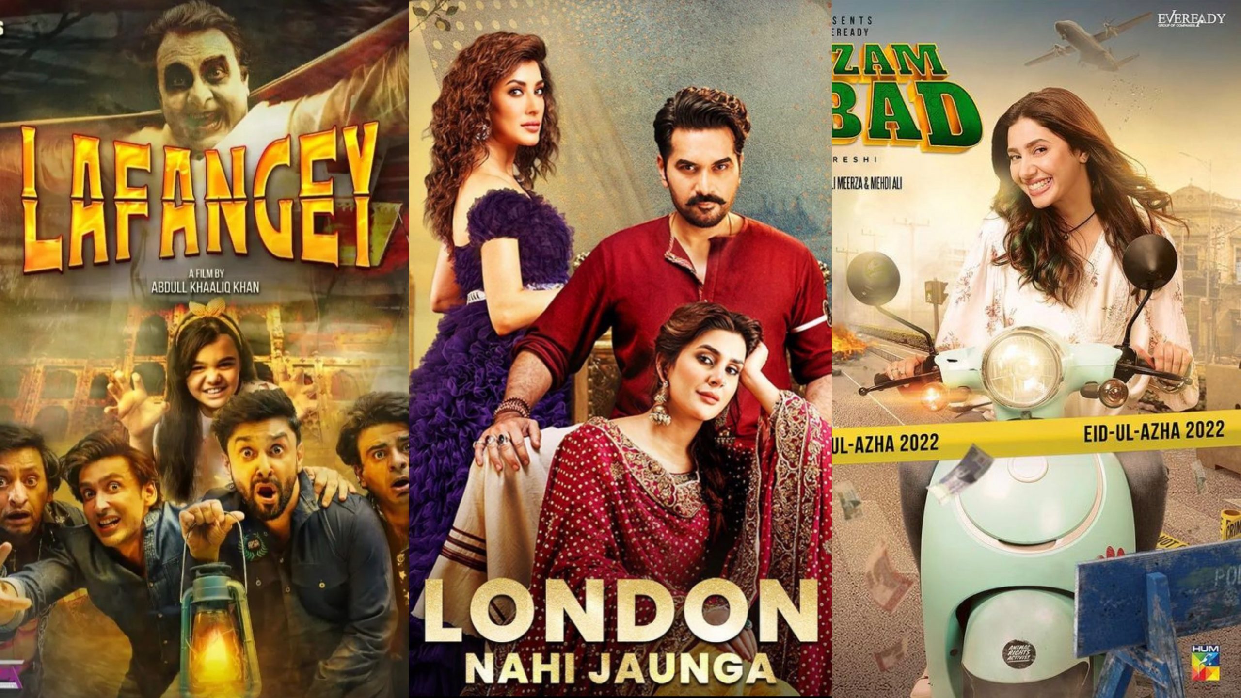 posters of Pakistani films released on Eid 