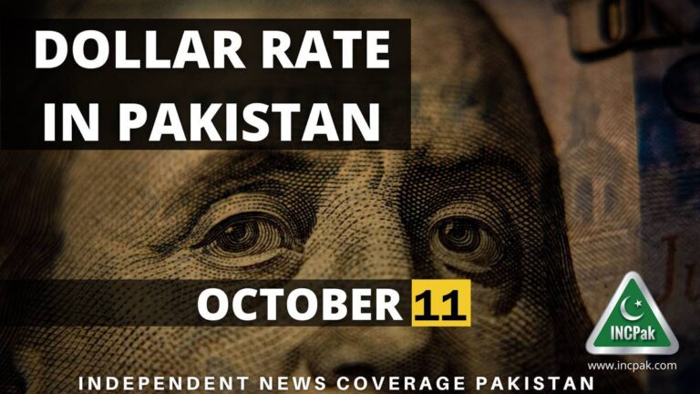 USD to PKR – Dollar Rate in Pakistan – 11 October 2022